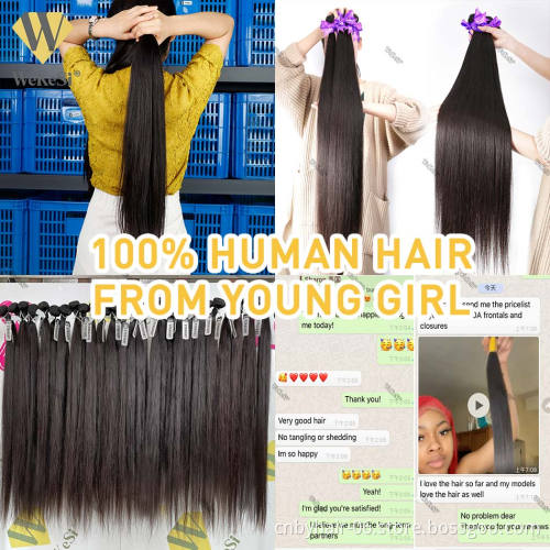 Wholesale Virgin Raw Mink Brazilian Hair Bundle,double Drawn Virgin Human Hair,Wavy Machine Double Weft Hair Extension